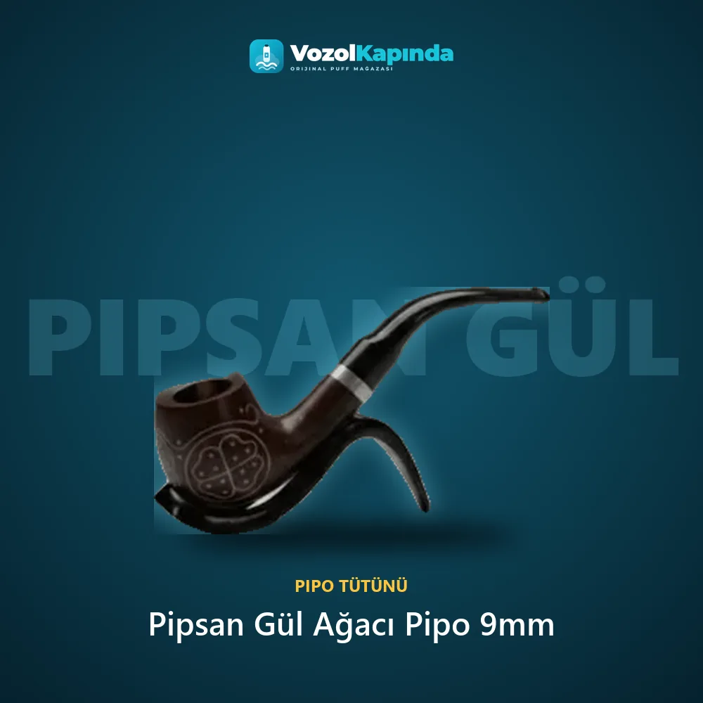 Pipsan Gül Ağacı Pipo 9mm bilgi kartı, orijinal pipo tütünü