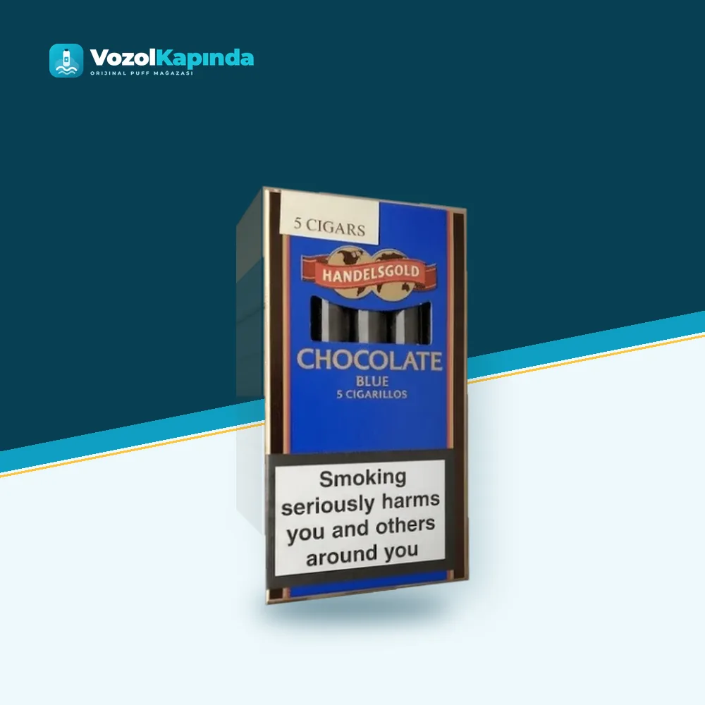 Handelsgold Blue Chocolate Sigarillo Çikolata Paket Görünümü Handelsgold Blue Chocolate Sigarillo Çikolata paket görünümü