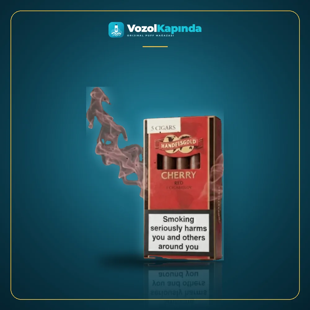 Handelsgold Red Cherry sigarillo Vişne aromalı Paket Görünümü Handelsgold Red Cherry sigarillo Vişne aromalı ürün görseli, orijinal sigarillo