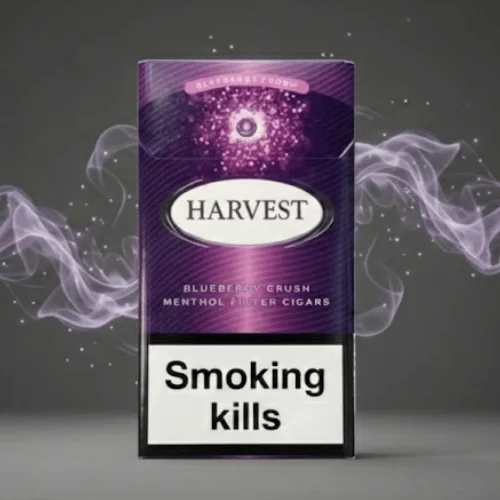 Harvest Blueberry Crush Superslim sigara – Yabanmersini aromalı