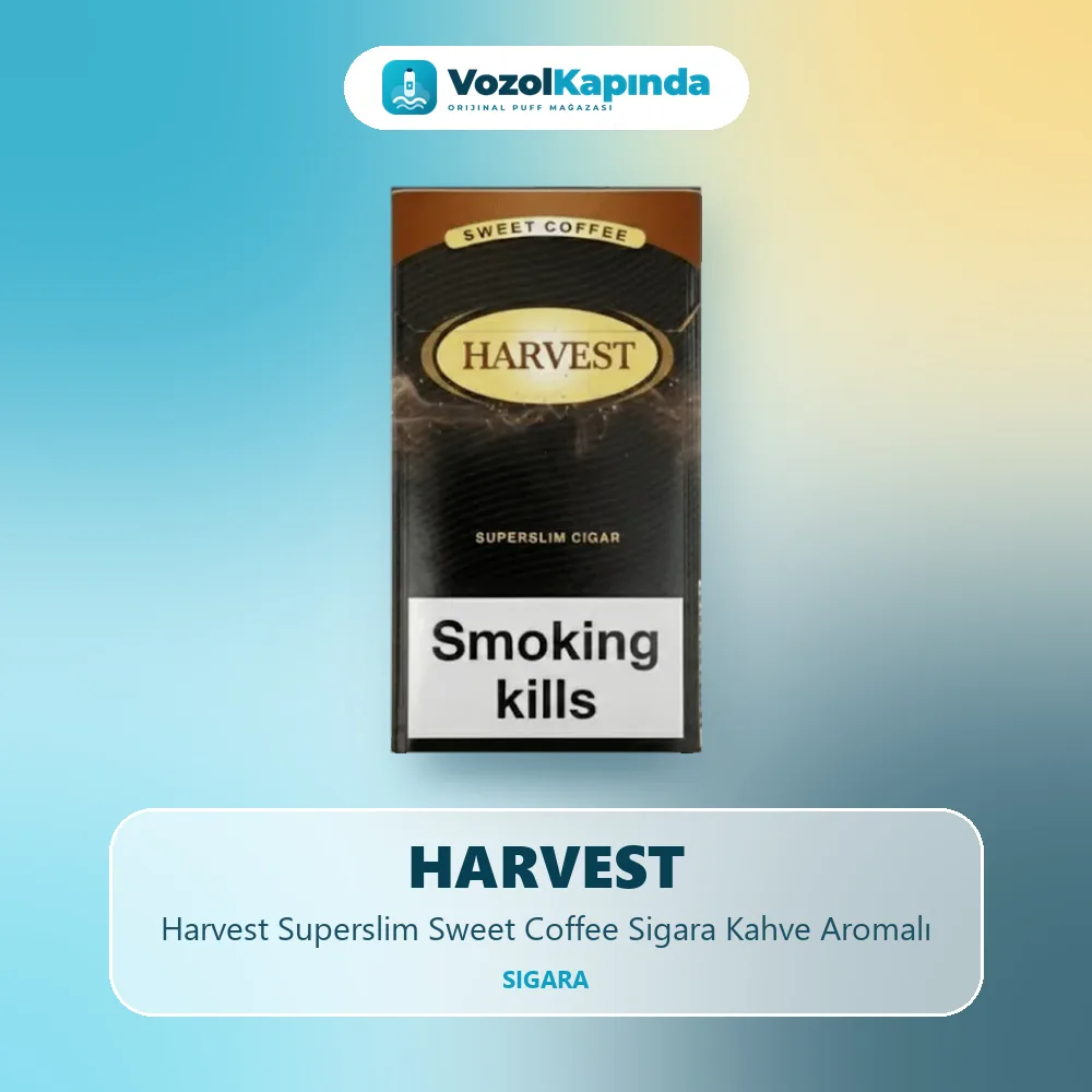 Harvest Superslim Sweet Coffee Sigara Kahve Aromalı özellikleri: orijinal ürün, kapıda ödeme, gizli paket