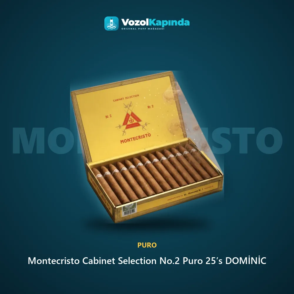 Montecristo Cabinet Selection No.2 Puro 25’s DOMİNİC Özellikleri Montecristo Cabinet Selection No.2 Puro 25’s DOMİNİC bilgi kartı, orijinal puro