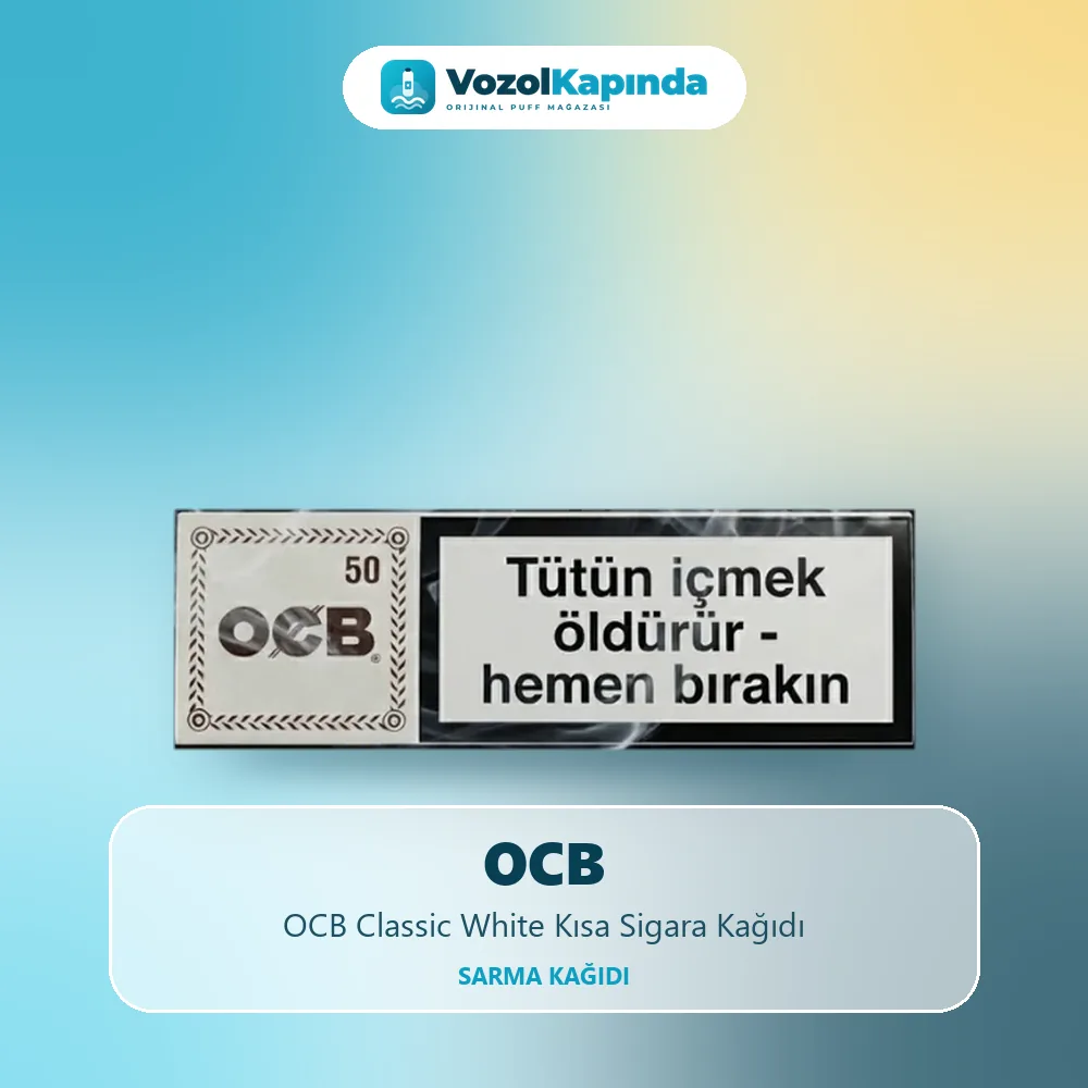 OCB Classic White Kısa Sigara Kağıdı bilgi kartı, orijinal sarma kağıdı