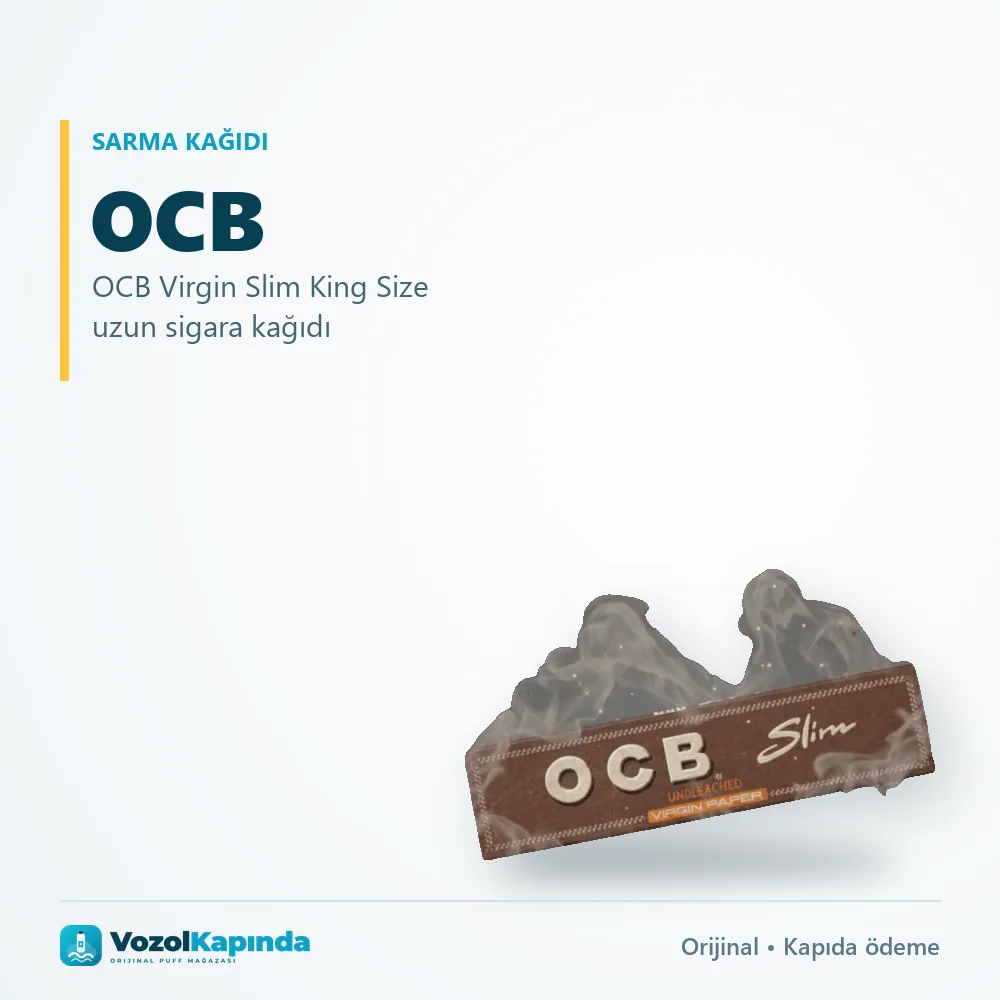 OCB Virgin Slim King Size uzun sigara kağıdı sipariş avantajları: kapıda ödeme ve gizli paket