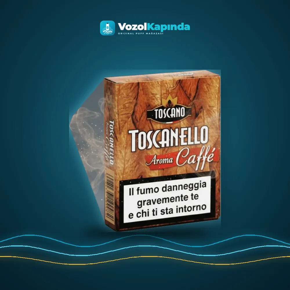 Toscanello Aroma Caffe Puro Kahve Aromalı, Vozol Kapında orijinal puro