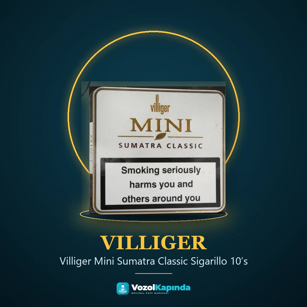 Villiger Mini Sumatra Classic Sigarillo 10’s Özellikleri Villiger Mini Sumatra Classic Sigarillo 10’s özellikleri: orijinal ürün, kapıda ödeme, gizli paket