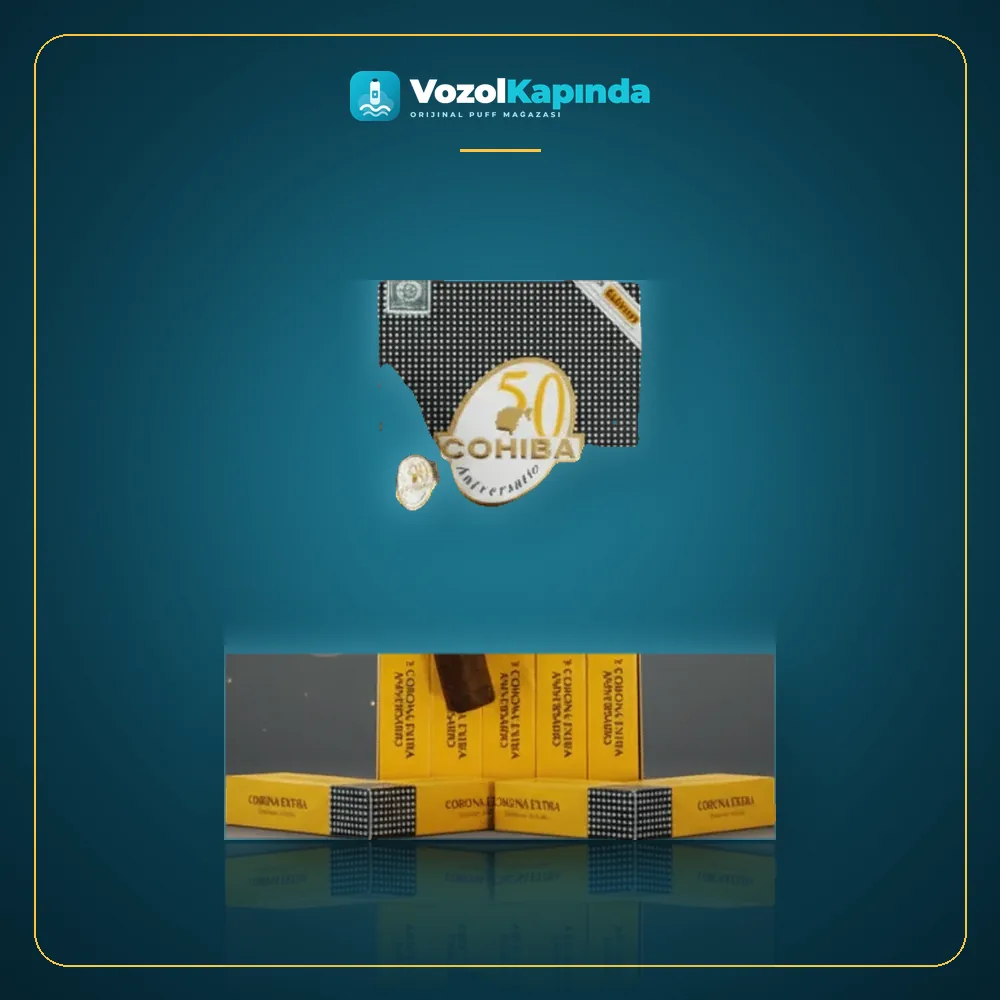 Cohiba Extra Corona Puro 5’s Gift Pack DOMİNİC ön yüz görseli, orijinal ambalaj