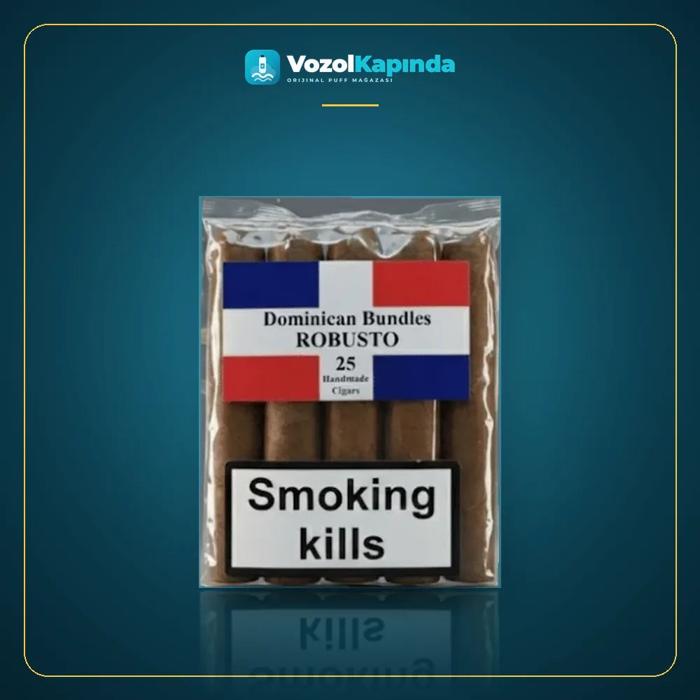 Dominican Bundles Robusto Puro 25’s Ürün Görseli Dominican Bundles Robusto Puro 25’s paket görünümü