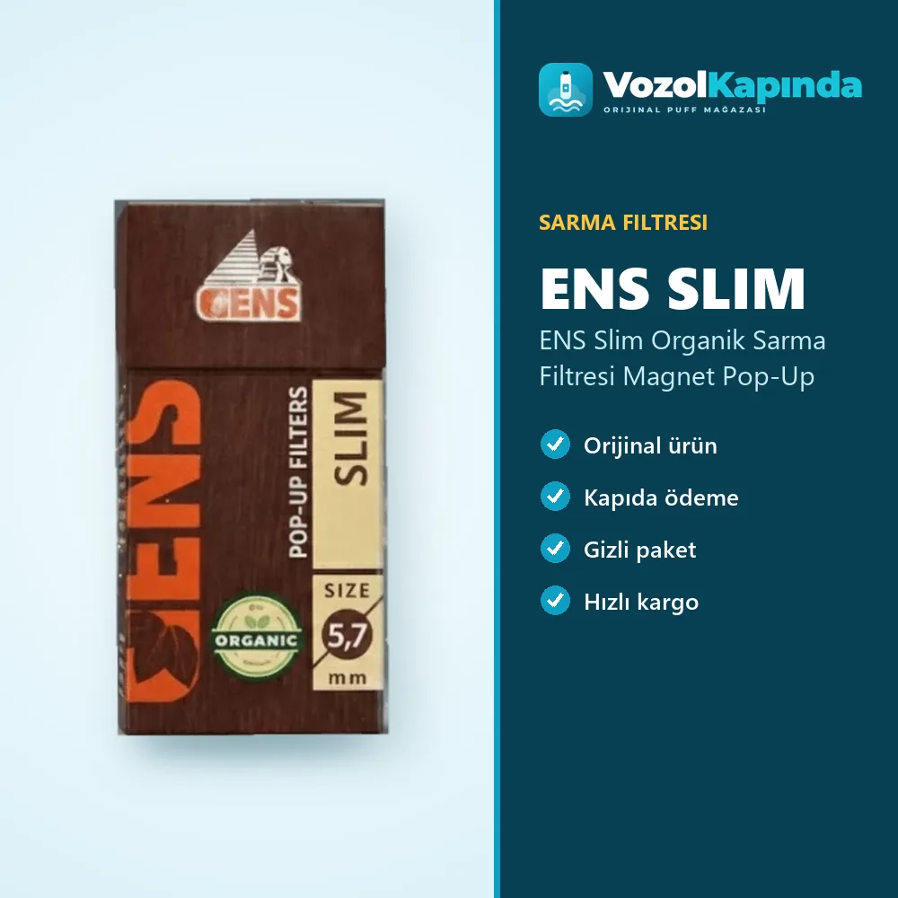 ENS Slim Organik Sarma Filtresi Magnet Pop-Up Sipariş Bilgileri ENS Slim Organik Sarma Filtresi Magnet Pop-Up özellikleri: orijinal ürün, kapıda ödeme, gizli paket