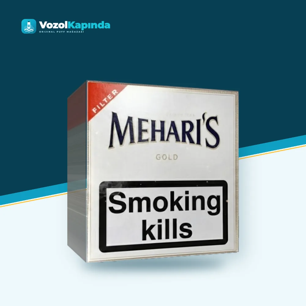 Mehari’s Gold Filter sigarillo 20’s paket görünümü