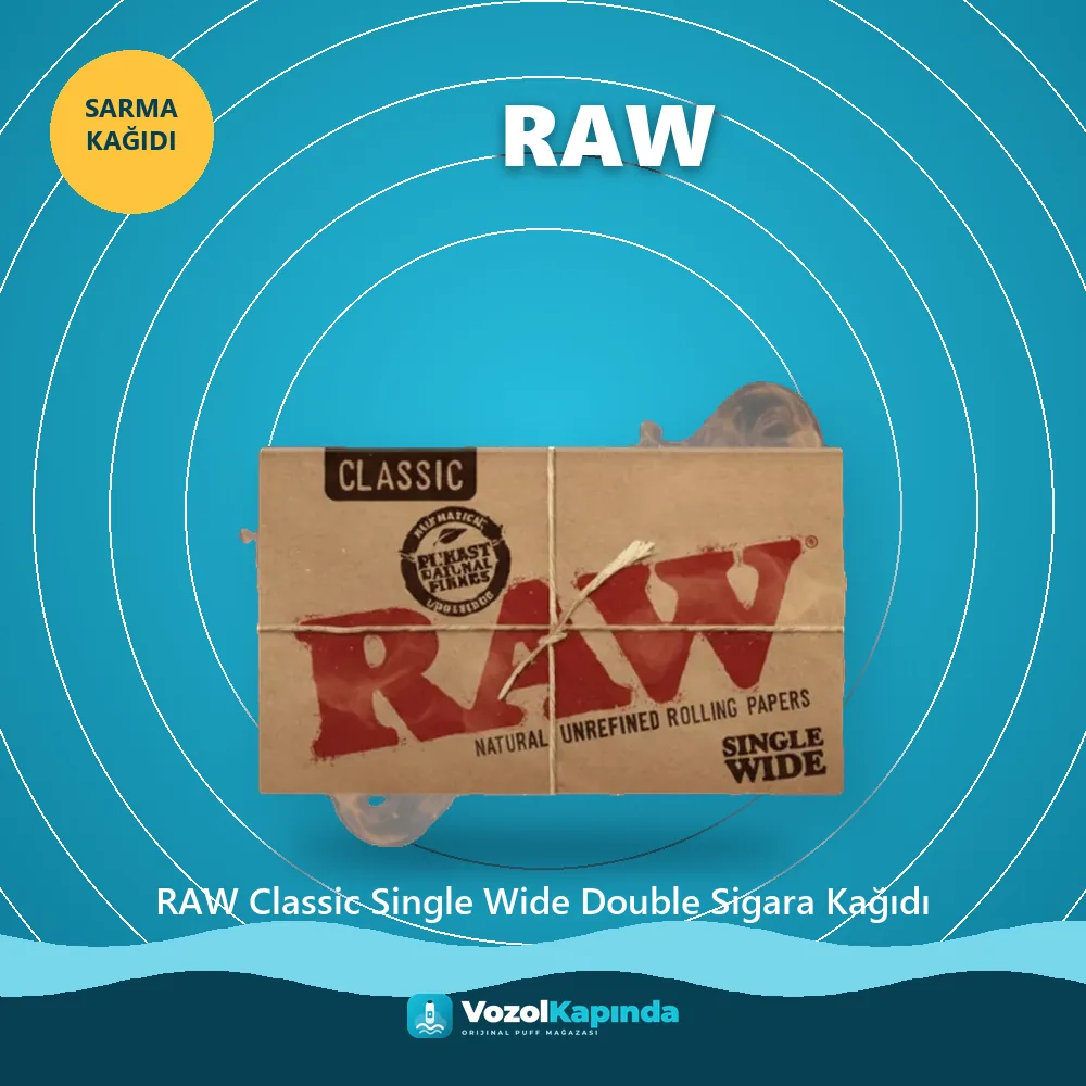 RAW Classic Single Wide Double Sigara Kağıdı Özellikleri RAW Classic Single Wide Double Sigara Kağıdı özellikleri: orijinal ürün, kapıda ödeme, gizli paket