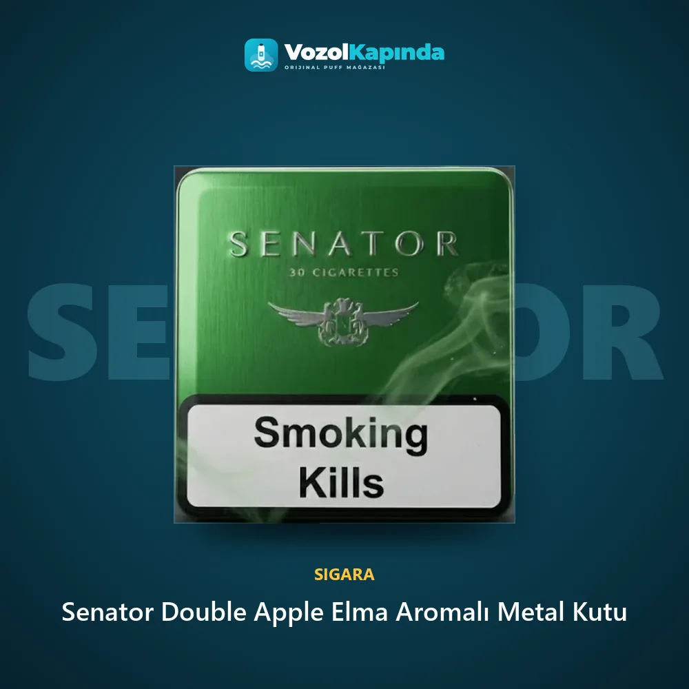 Senator Double Apple Elma Aromalı Metal Kutu sipariş avantajları: kapıda ödeme ve gizli paket