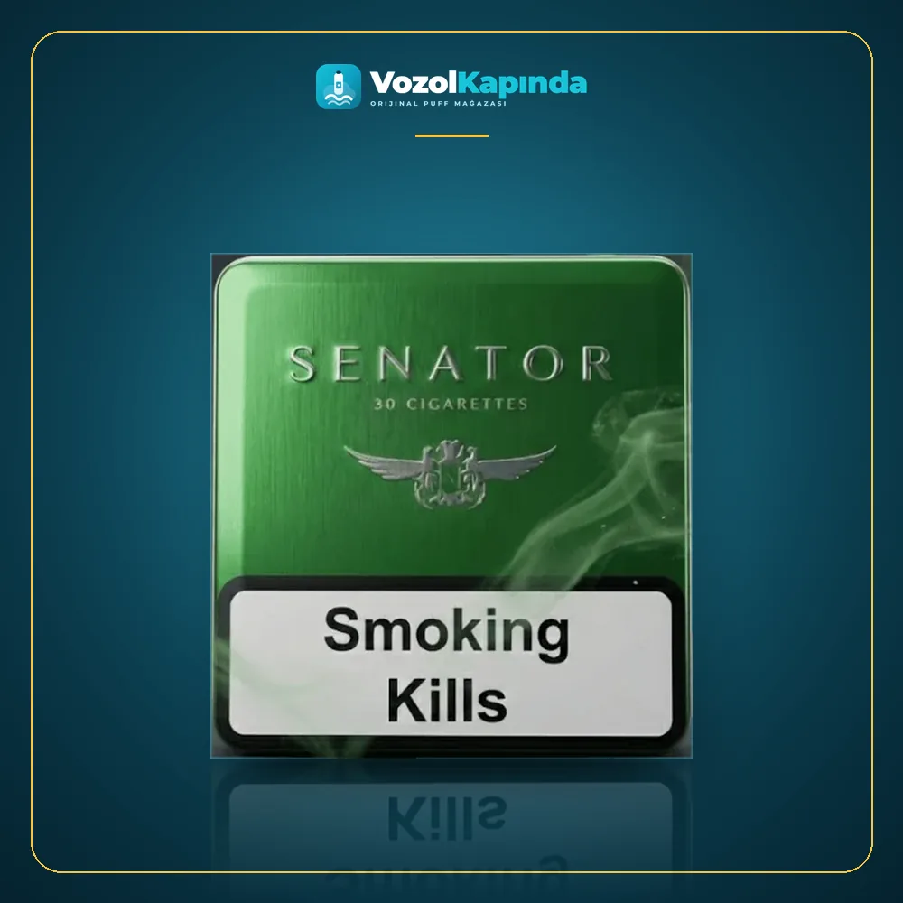 Senator Double Apple Elma Aromalı Metal Kutu ürün görseli, orijinal sigara