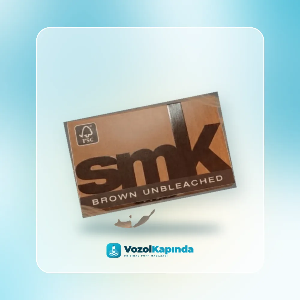 SMK Brown Unbleached Double Feed sigara kağıdı, Vozol Kapında orijinal sarma kağıdı