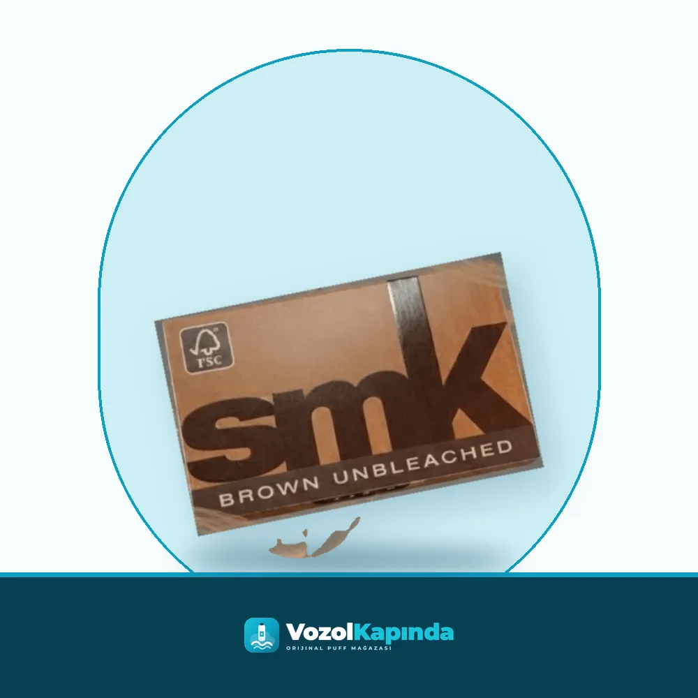 SMK Brown Unbleached Double Feed sigara kağıdı paket görünümü