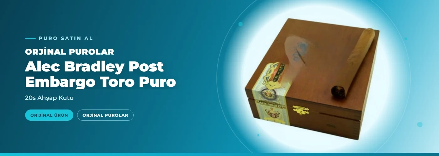 Alec Bradley Post Embargo Toro Puro – 20s Ahşap Kutu