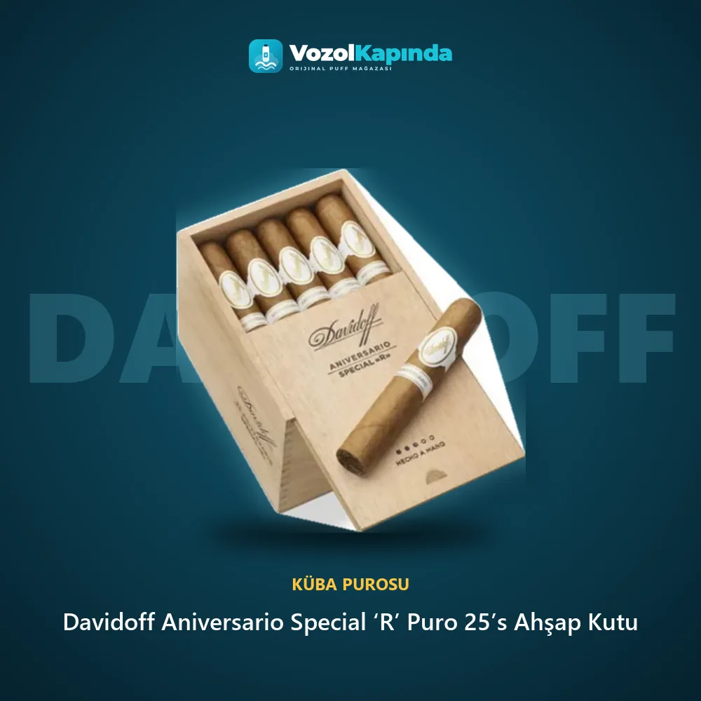 Davidoff Aniversario Special ‘R’ Puro 25’s Ahşap Kutu Sipariş Bilgileri Davidoff Aniversario Special ‘R’ Puro 25’s Ahşap Kutu özellikleri: orijinal ürün, kapıda ödeme, gizli paket