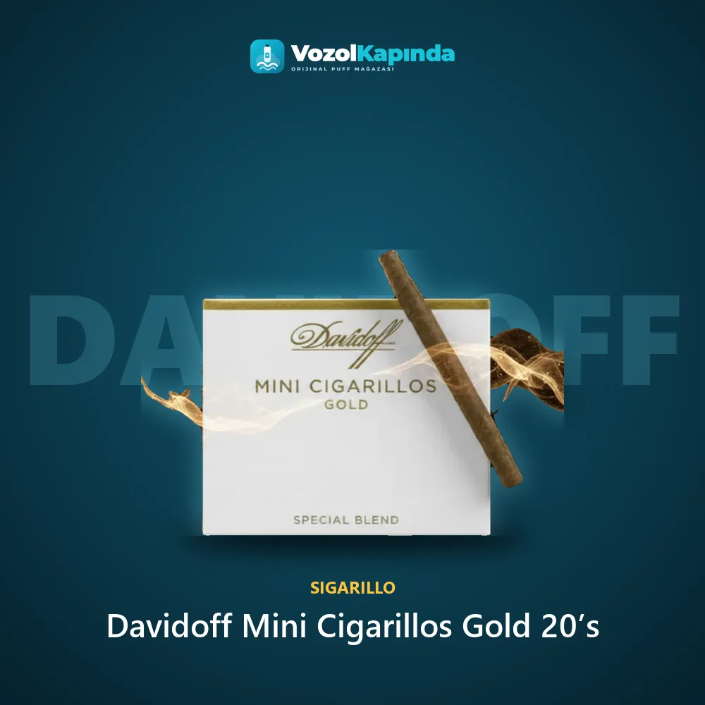 Davidoff Mini Cigarillos Gold 20’s Özellikleri Davidoff Mini Cigarillos Gold 20’s özellikleri: orijinal ürün, kapıda ödeme, gizli paket