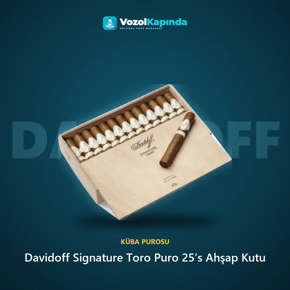 Davidoff Signature Toro Puro 25’s Ahşap Kutu özellikleri: orijinal ürün, kapıda ödeme, gizli paket