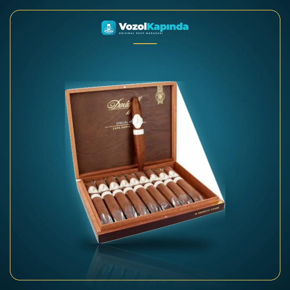 Davidoff Special 53 Puro Limited Edition 10’s Ahşap Kutu Orijinal Ambalaj Davidoff Special 53 Puro Limited Edition 10’s Ahşap Kutu ürün görseli, orijinal Küba purosu