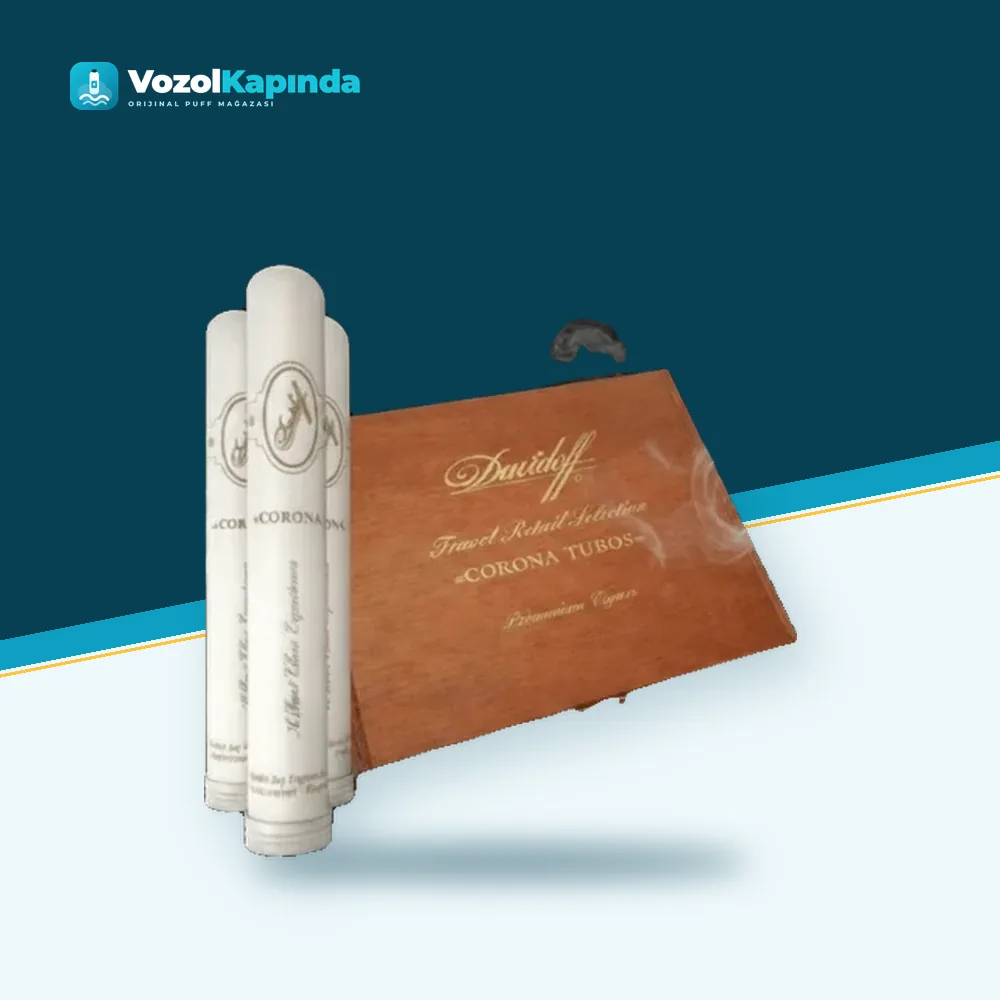 Davidoff Travel Retail Selection Corona Tubos 8’s Orijinal Ambalaj Davidoff Travel Retail Selection Corona Tubos 8’s ön yüz görseli, orijinal ambalaj