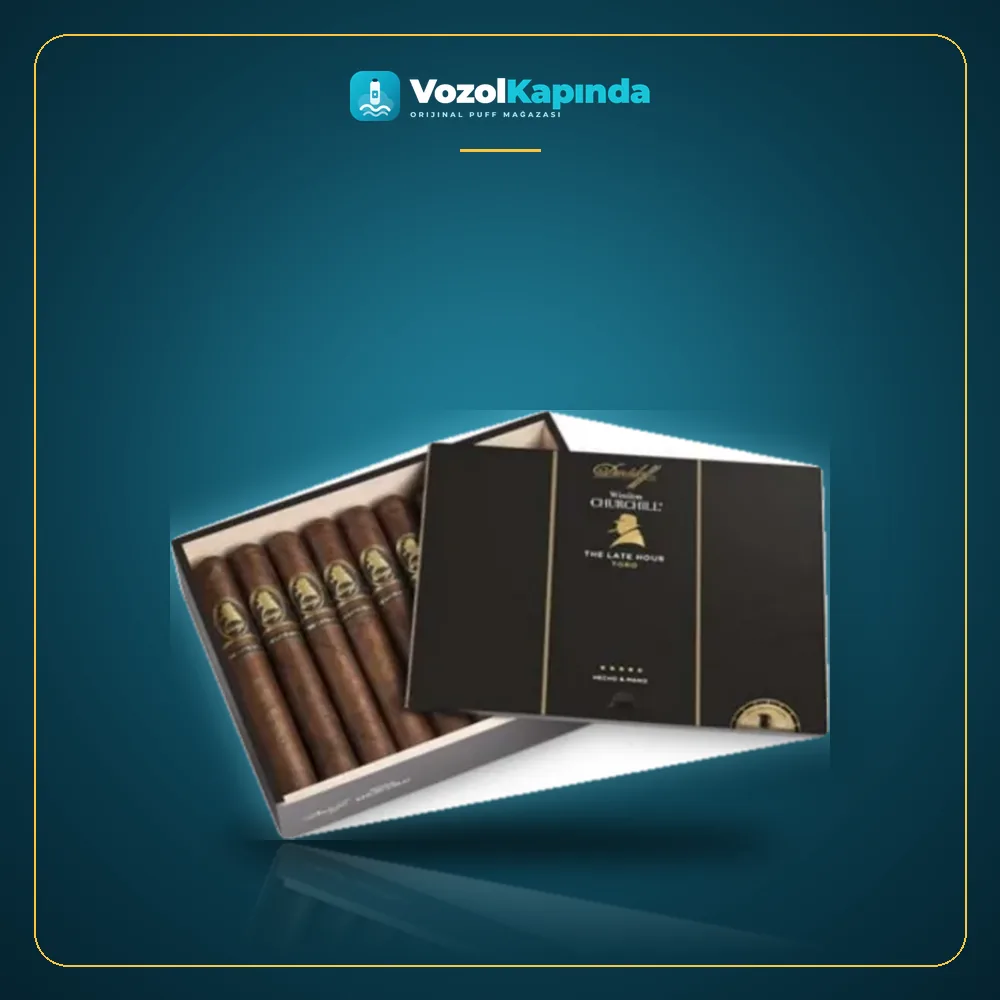 Davidoff Winston Churchill Late Hour Toro 20’s Ahşap Kutu ürün görseli, orijinal Küba purosu