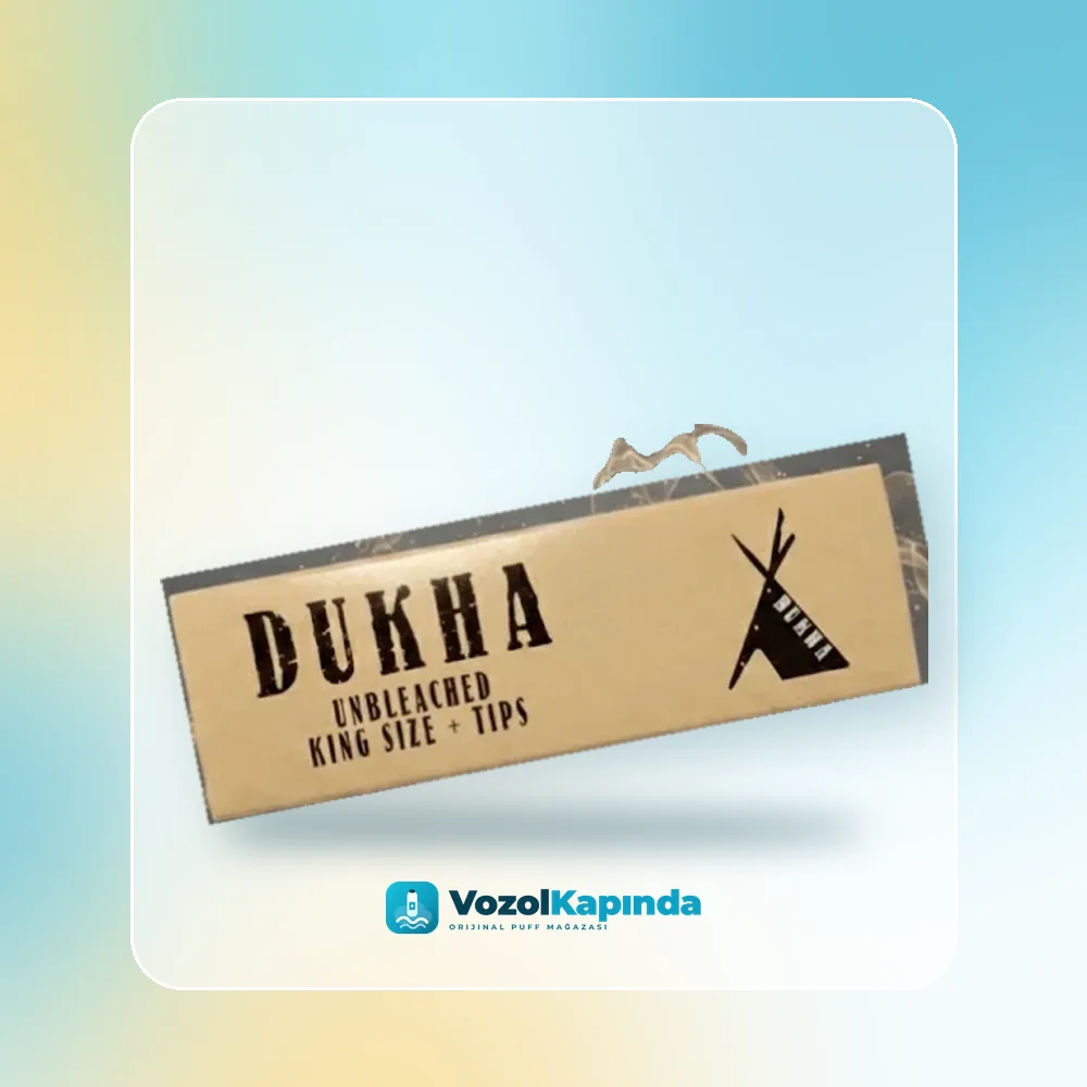Dukha Unbleached King Size Sarma Kağıdı + Zıvanalı fiyatı ve siparişi, Vozol Kapında