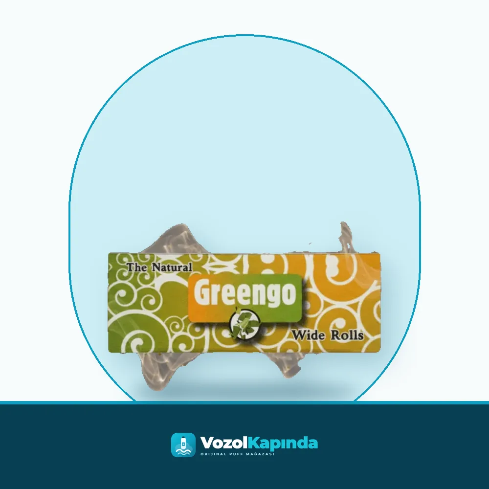 Greengo Wide Rolls Super Fine Sigara Sarma Kağıdı Paket Görünümü Greengo Wide Rolls Super Fine Sigara Sarma Kağıdı ürün görseli, orijinal sarma kağıdı