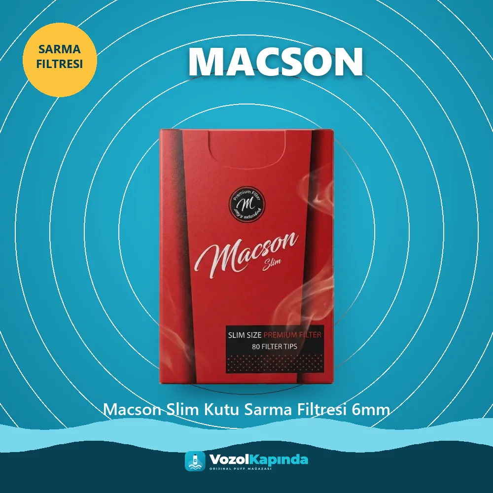 Macson Slim Kutu Sarma Filtresi 6mm sipariş avantajları: kapıda ödeme ve gizli paket