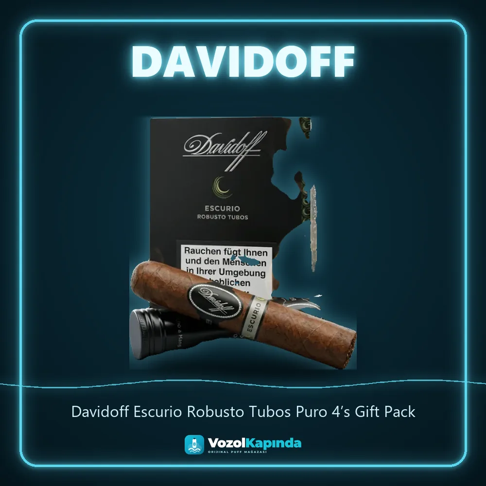 Davidoff Escurio Robusto Tubos Puro 4’s Gift Pack Sipariş Bilgileri Davidoff Escurio Robusto Tubos Puro 4’s Gift Pack sipariş avantajları: kapıda ödeme ve gizli paket