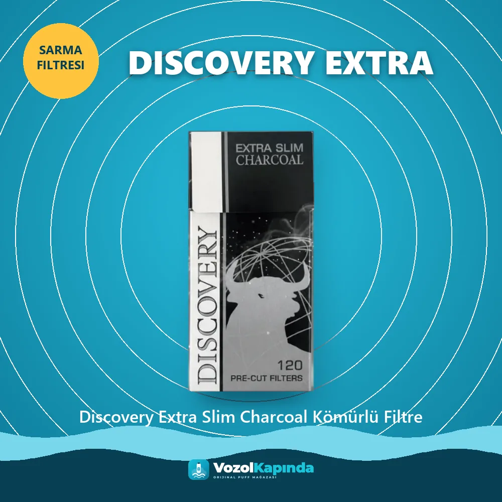 Discovery Extra Slim Charcoal Kömürlü Filtre Bilgi Kartı Discovery Extra Slim Charcoal Kömürlü Filtre sipariş avantajları: kapıda ödeme ve gizli paket