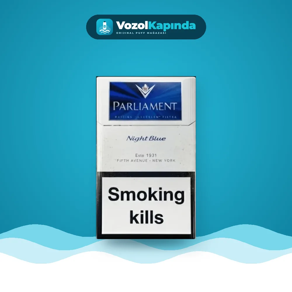 Parliament Night Blue ithal sigara FREESHOP, Vozol Kapında orijinal sigara