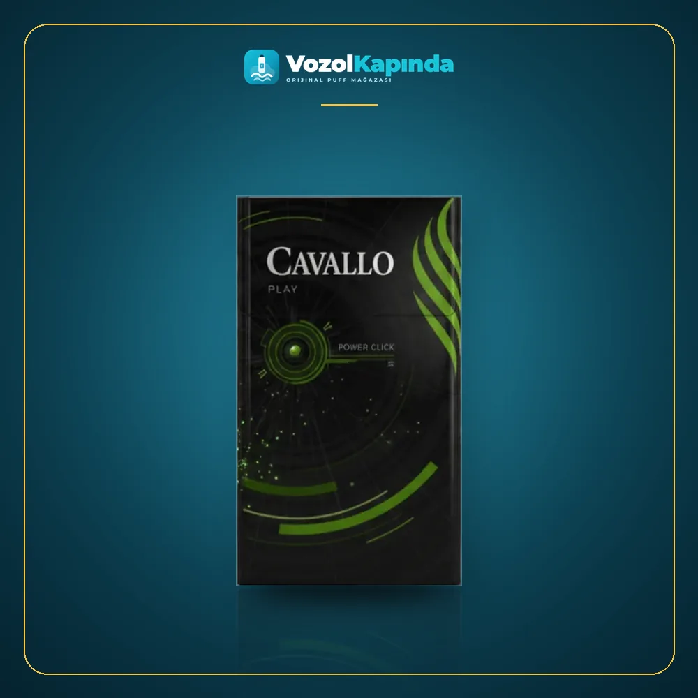 Cavallo Play Green Power ithal sigara Yeşil Elma / Mentol ürün görseli, orijinal sigara