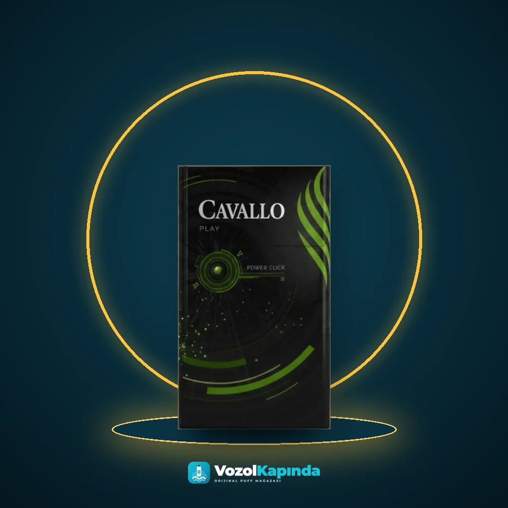 Cavallo Play Green Power ithal sigara Yeşil Elma / Mentol, Vozol Kapında orijinal sigara