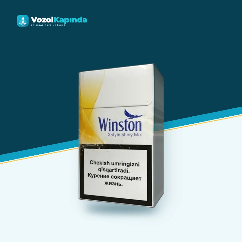 Winston Shiny Mix ithal sigara paket görünümü
