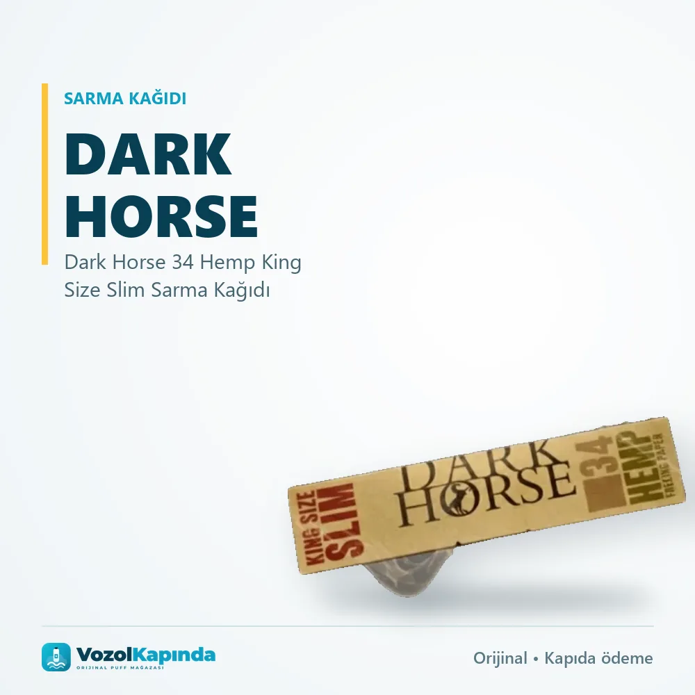 Dark Horse 34 Hemp King Size Slim Sarma Kağıdı Özellikleri Dark Horse 34 Hemp King Size Slim Sarma Kağıdı sipariş avantajları: kapıda ödeme ve gizli paket