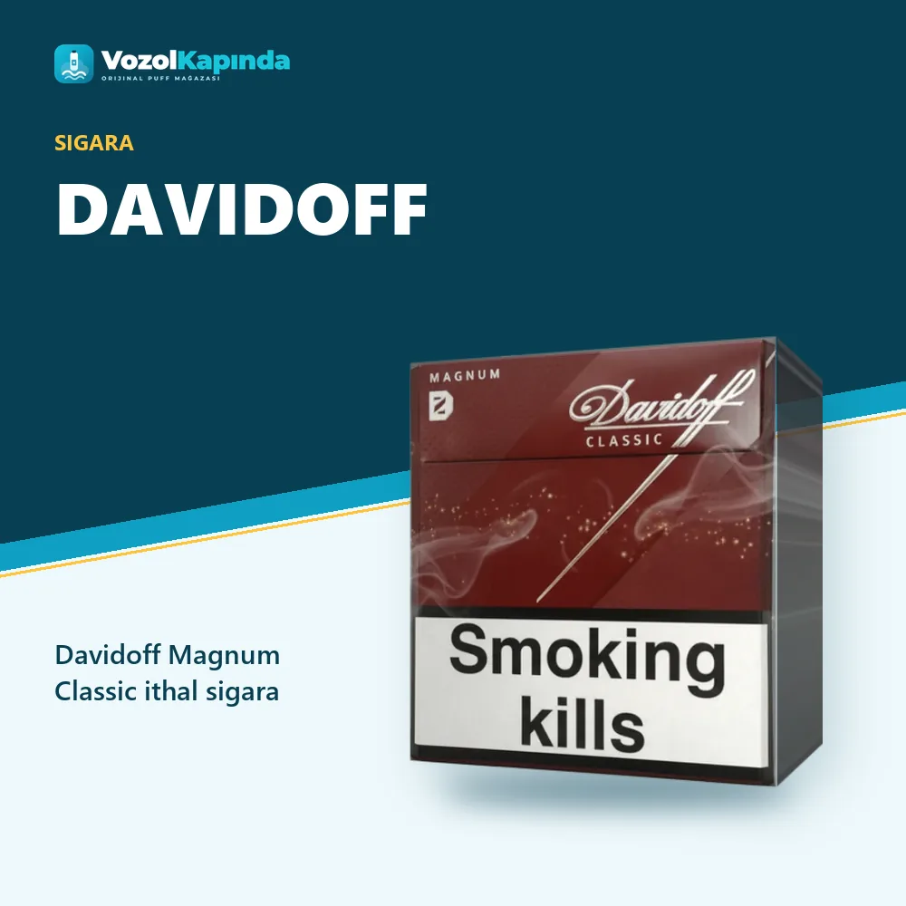 Davidoff Magnum Classic ithal sigara Özellikleri Davidoff Magnum Classic ithal sigara özellikleri: orijinal ürün, kapıda ödeme, gizli paket