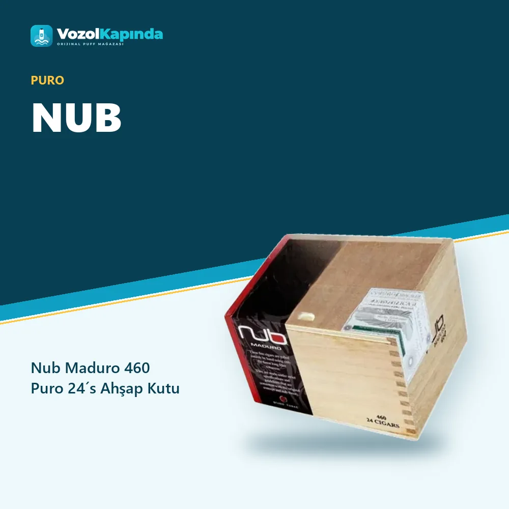 Nub Maduro 460 Puro 24´s Ahşap Kutu sipariş avantajları: kapıda ödeme ve gizli paket