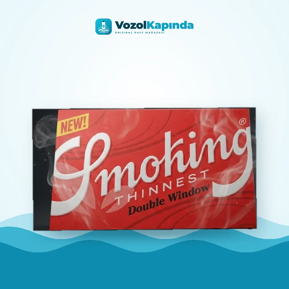 Smoking Thinnest Double Window Sarma kağıdı Ürün Görseli Smoking Thinnest Double Window Sarma kağıdı ön yüz görseli, orijinal ambalaj