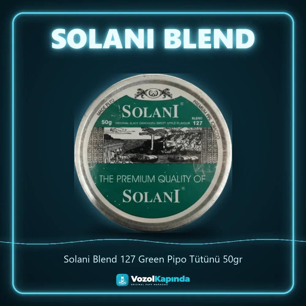 Solani Blend 127 Green Pipo Tütünü 50gr bilgi kartı, orijinal pipo tütünü