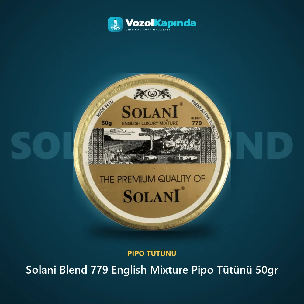 Solani Blend 779 English Mixture Pipo Tütünü 50gr bilgi kartı, orijinal pipo tütünü