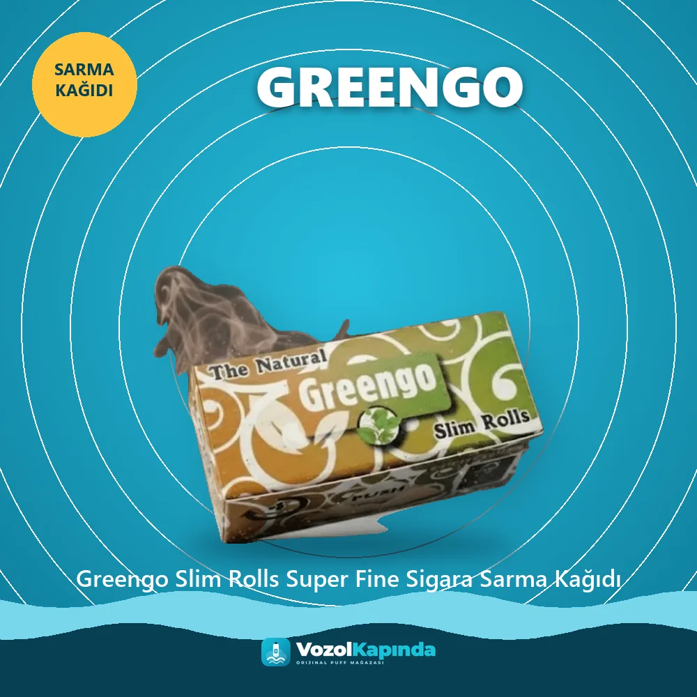Greengo Slim Rolls Super Fine Sigara Sarma Kağıdı Sipariş Bilgileri Greengo Slim Rolls Super Fine Sigara Sarma Kağıdı bilgi kartı, orijinal sarma kağıdı