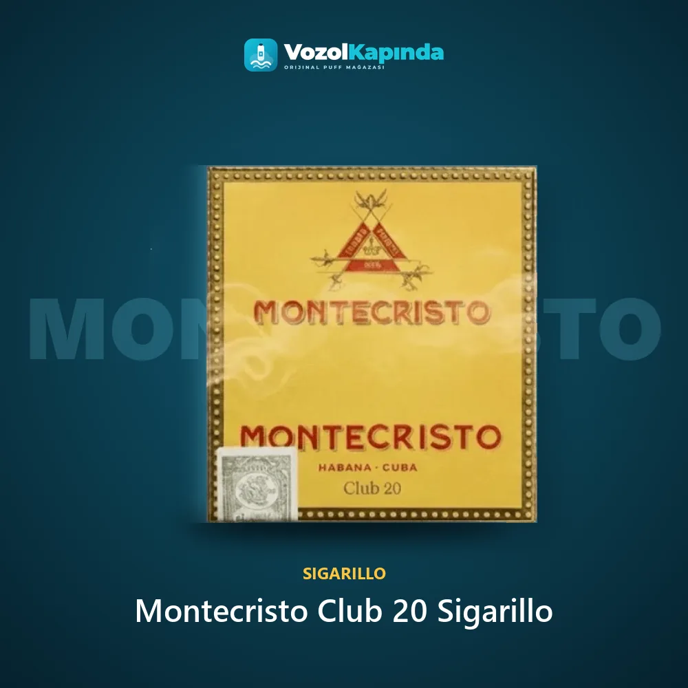 Montecristo Club 20 Sigarillo Sipariş Bilgileri Montecristo Club 20 Sigarillo bilgi kartı, orijinal sigarillo