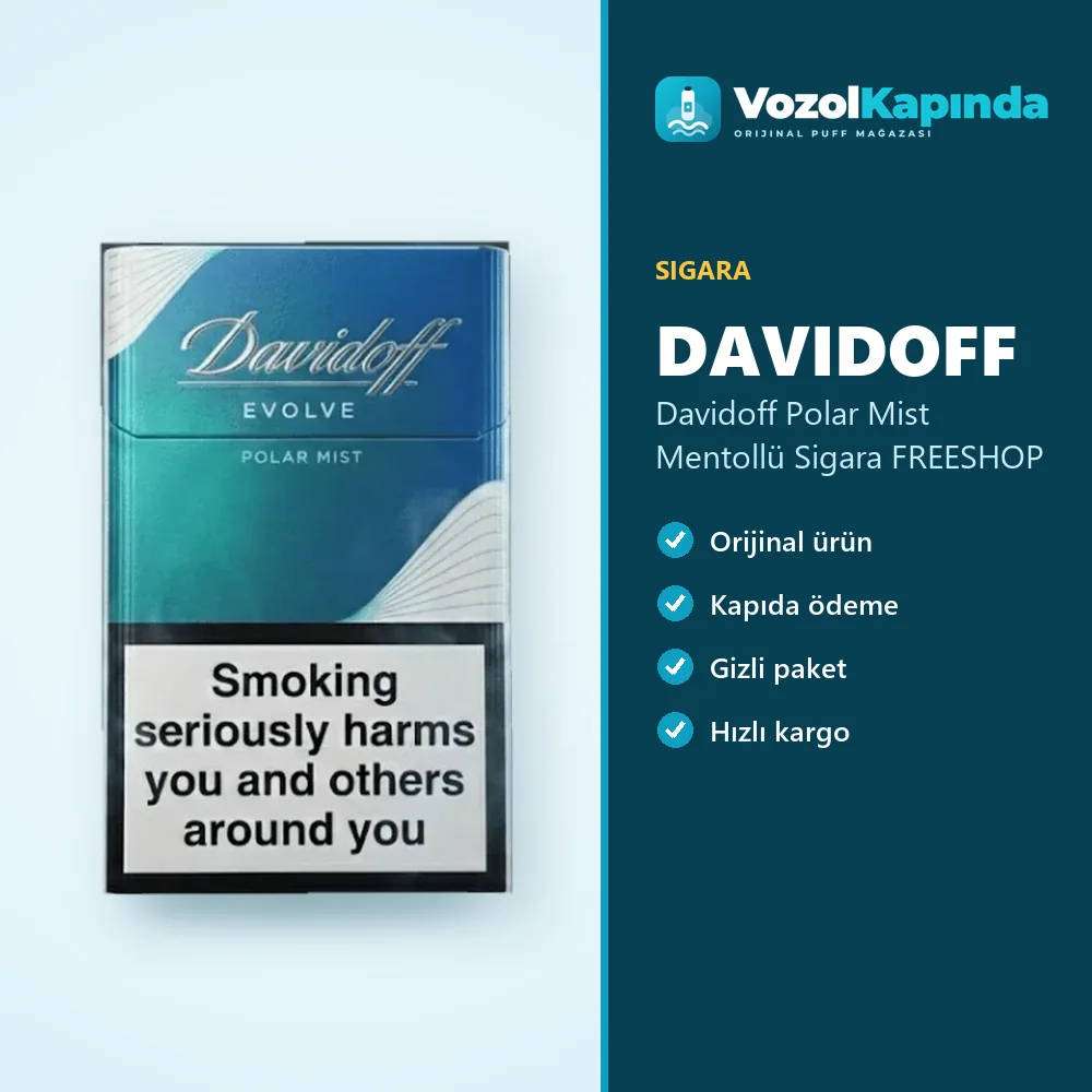 Davidoff Polar Mist Mentollü Sigara FREESHOP Özellikleri Davidoff Polar Mist Mentollü Sigara FREESHOP özellikleri: orijinal ürün, kapıda ödeme, gizli paket