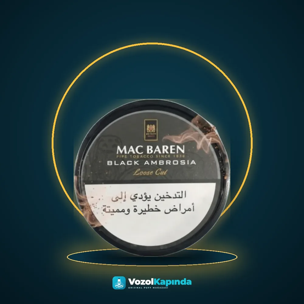 Mac Baren Black Ambrosia Pipo Tütünü, Vozol Kapında orijinal pipo tütünü