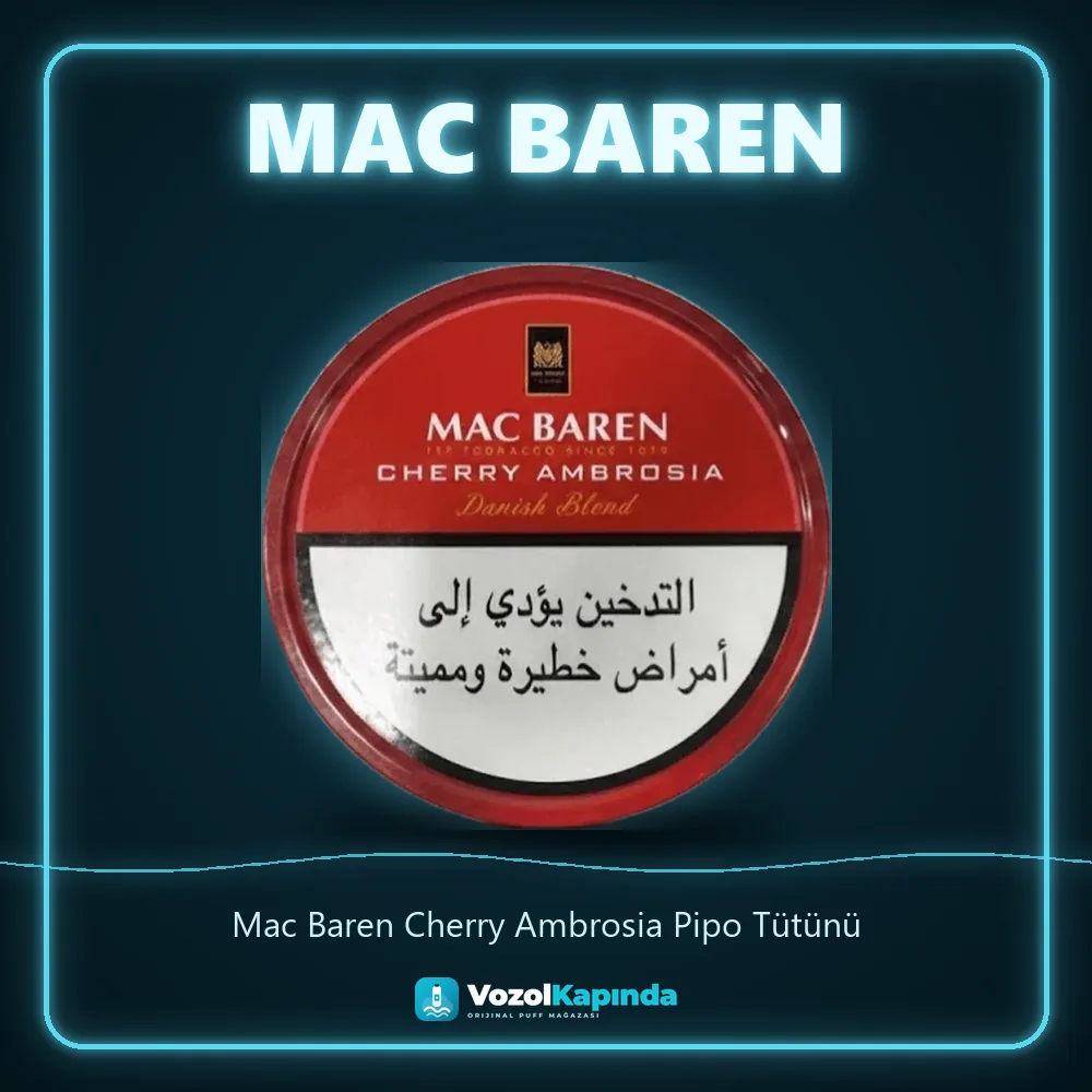 Mac Baren Cherry Ambrosia Pipo Tütünü özellikleri: orijinal ürün, kapıda ödeme, gizli paket
