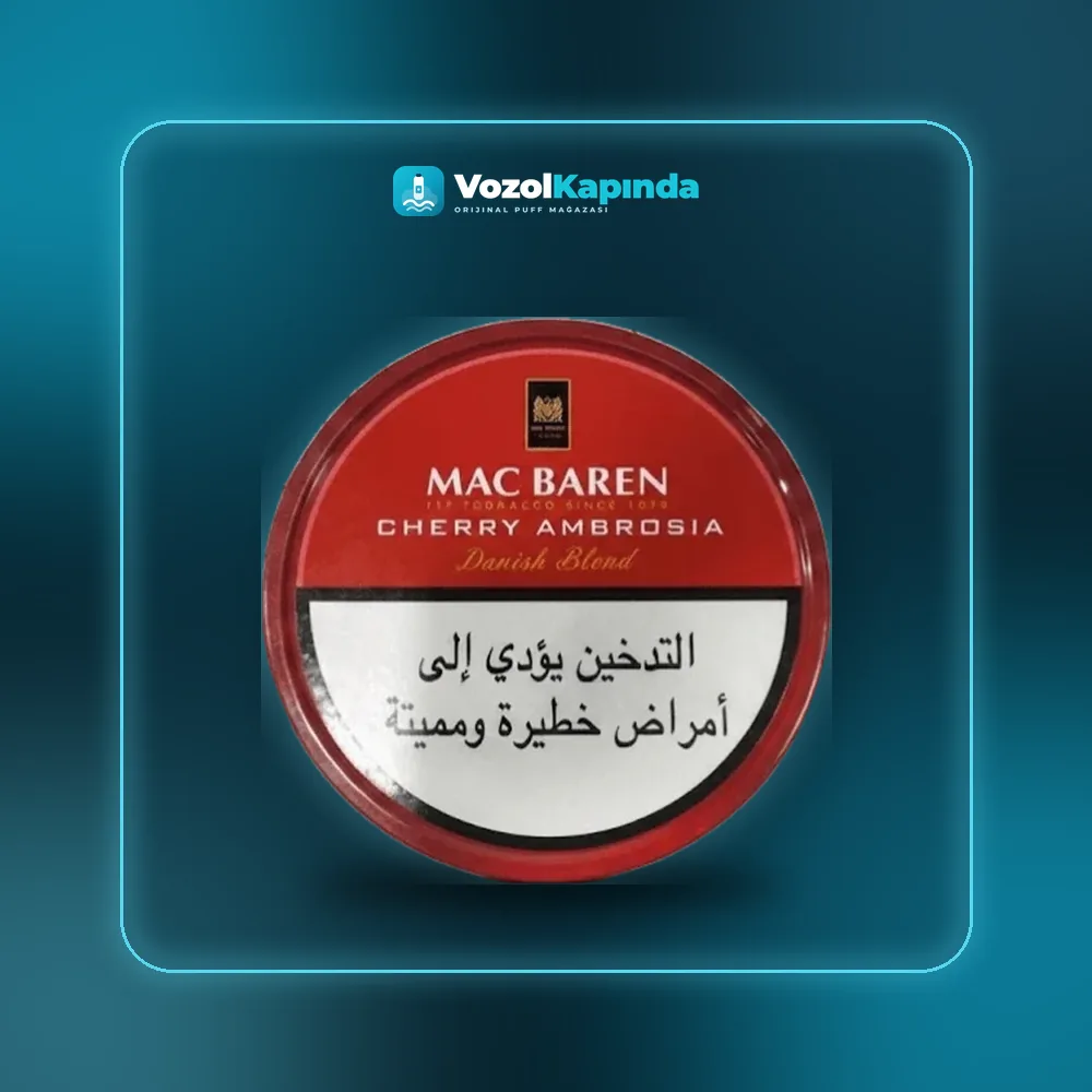 Mac Baren Cherry Ambrosia Pipo Tütünü, Vozol Kapında orijinal pipo tütünü