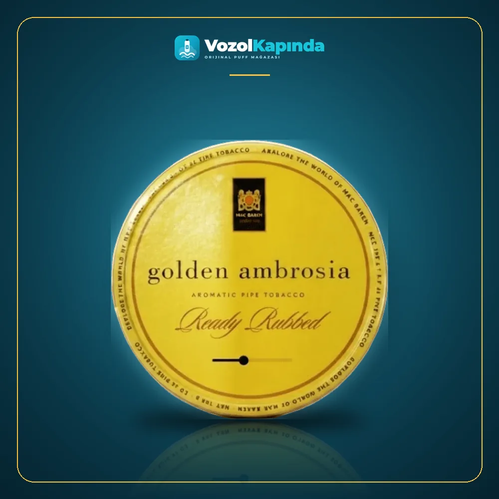 Mac Baren Golden Ambrosia Pipo Tütünü paket görünümü