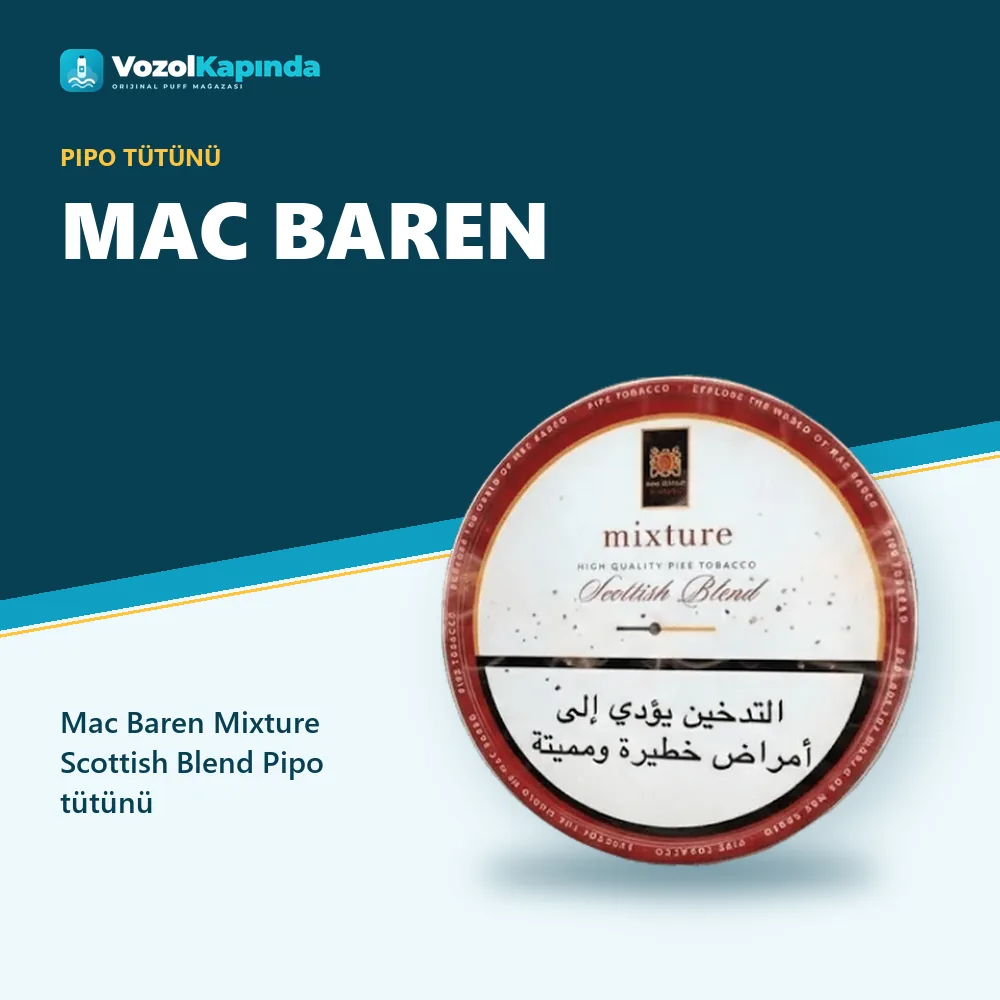 Mac Baren Mixture Scottish Blend Pipo tütünü Sipariş Bilgileri Mac Baren Mixture Scottish Blend Pipo tütünü bilgi kartı, orijinal pipo tütünü