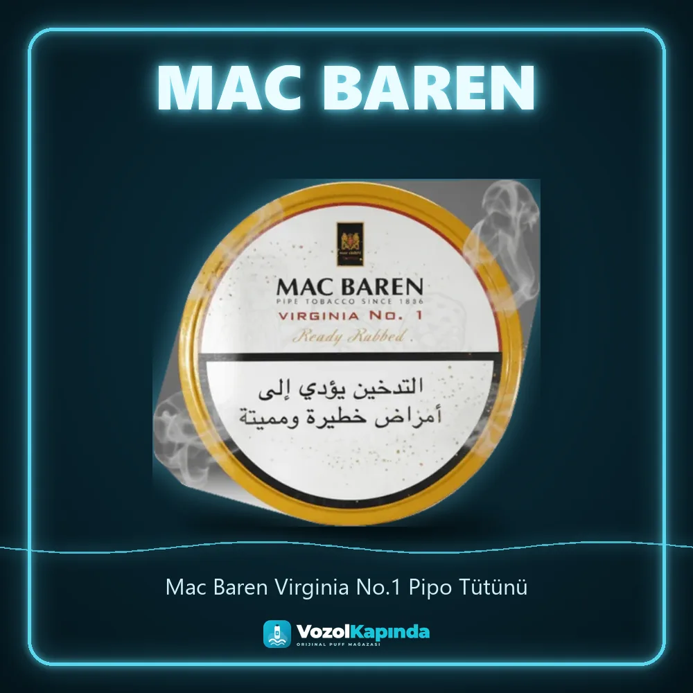 Mac Baren Virginia No.1 Pipo Tütünü Bilgi Kartı Mac Baren Virginia No.1 Pipo Tütünü özellikleri: orijinal ürün, kapıda ödeme, gizli paket